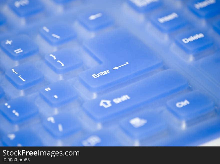 This fun flexible keyboard. Blue.