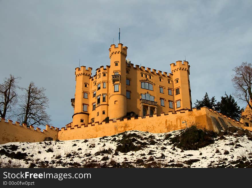 A Bavarian castle in Germany. A Bavarian castle in Germany.