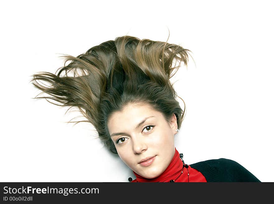 A young beauty girl portrait