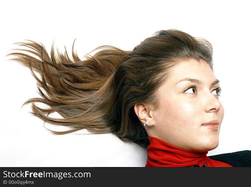 A young beauty girl portrait