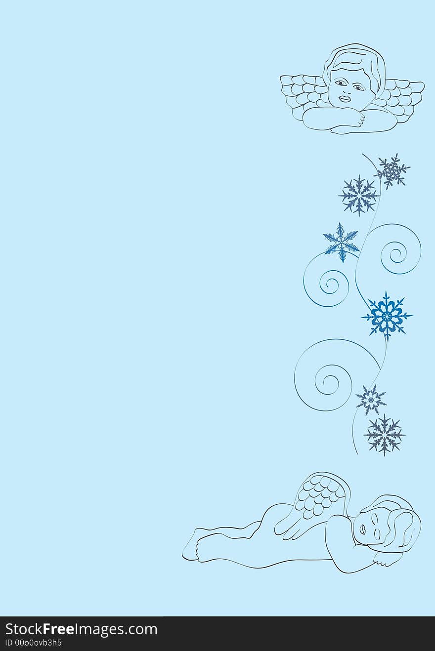 Christmas background-2d illustration, vector