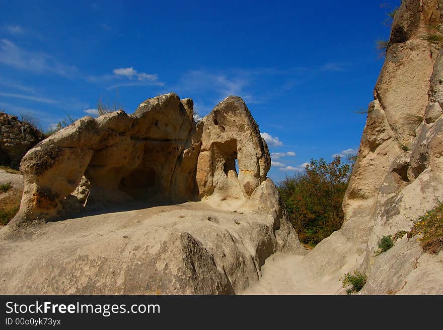 The ruins of a Hungarian mediaeval castle. The ruins of a Hungarian mediaeval castle.