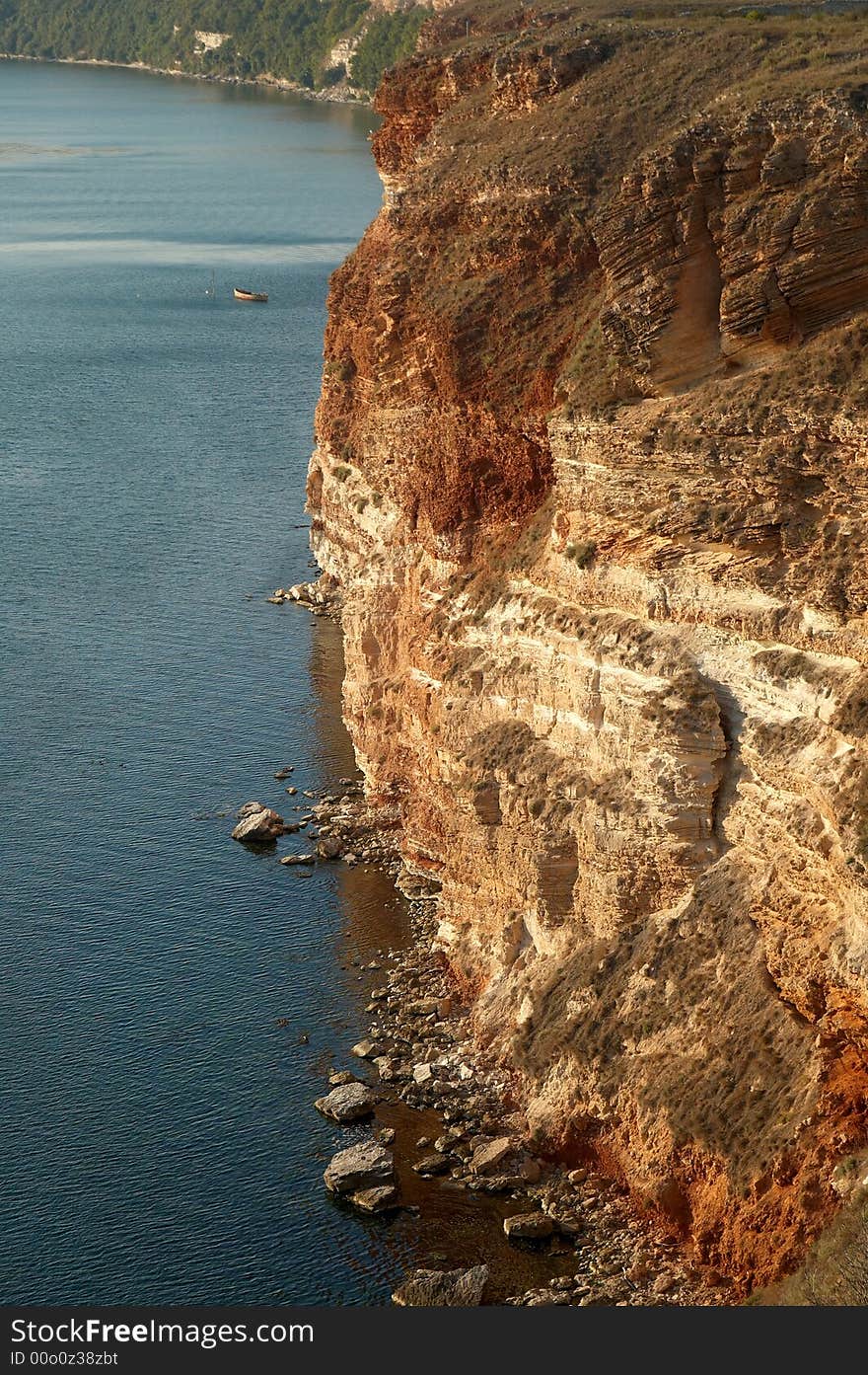 Rocky coastline in Bulgaria (Black Sea)