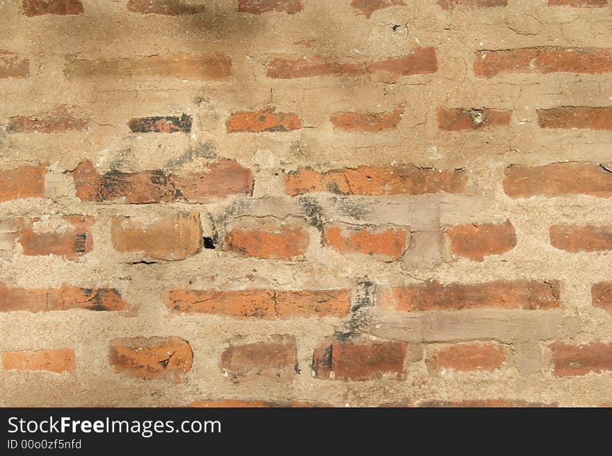 Ancient brick wall texture