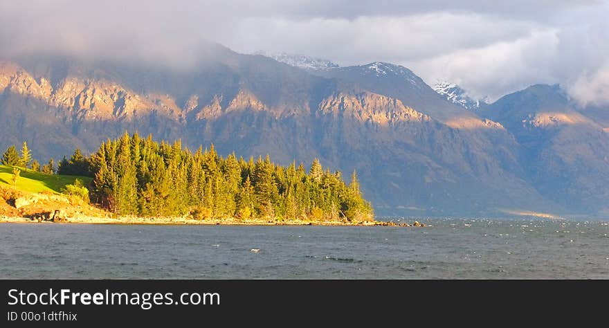 Queenstown Sunset In New Zealand