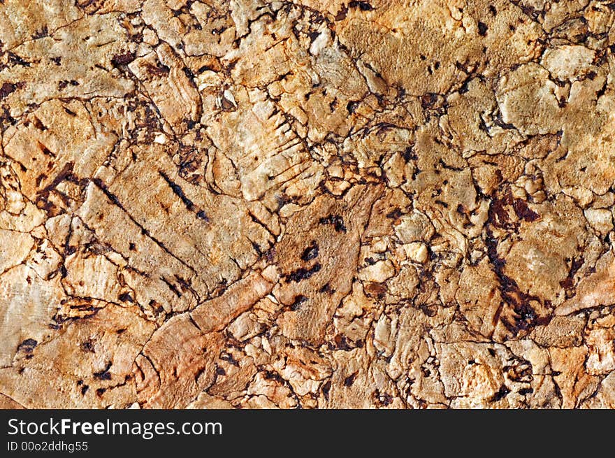 Cork tiles together for a brown cork textured background.