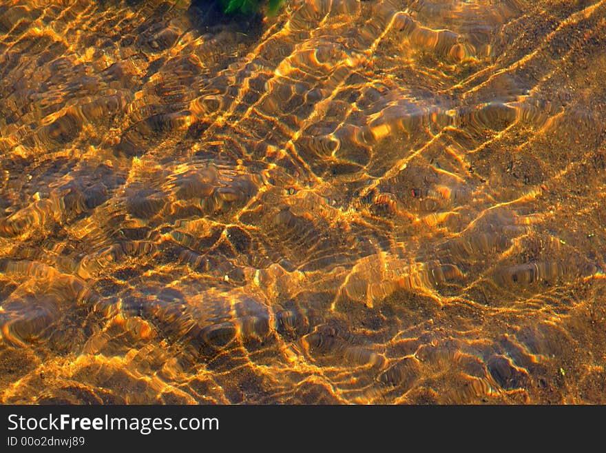 Sun dancing on the water