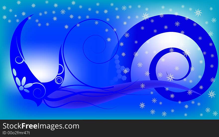 Abstract winter theme