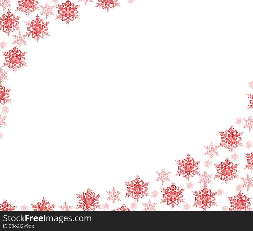 Christmas snowflake background - computer generated. Christmas snowflake background - computer generated