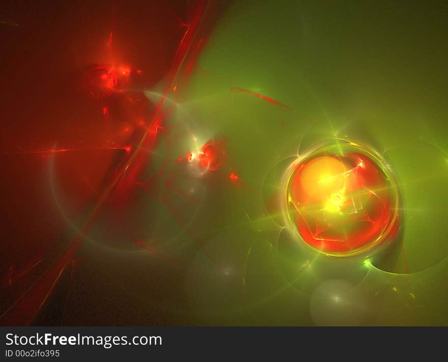 Abstract fractal galaxy