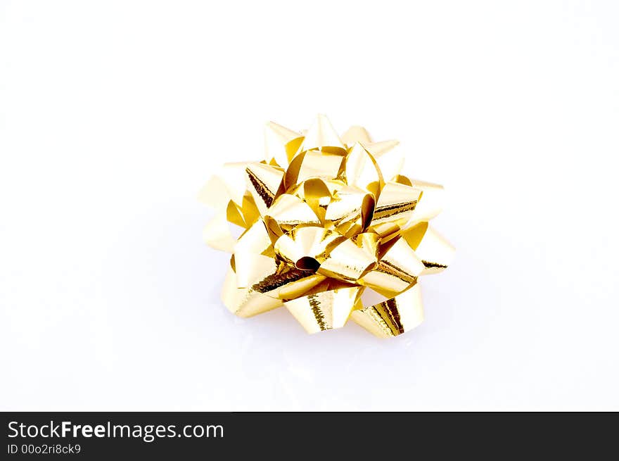 Gold bow small gift decoration