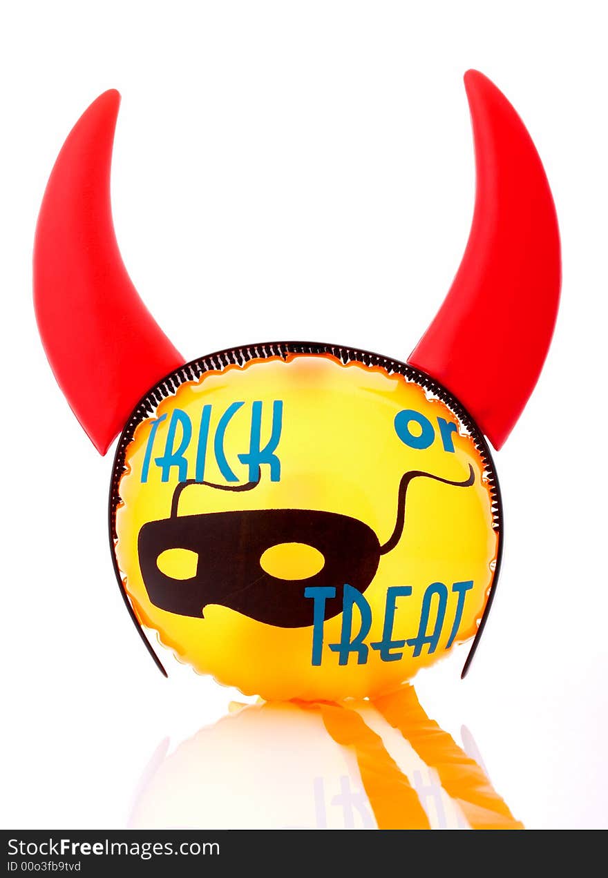 A trick or treat decoration with headband