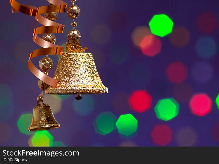 A Bells on christmas background