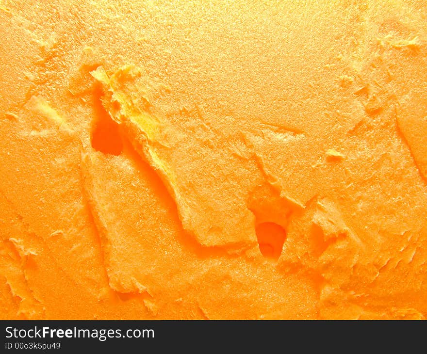 Background from orange expanded polystyrene