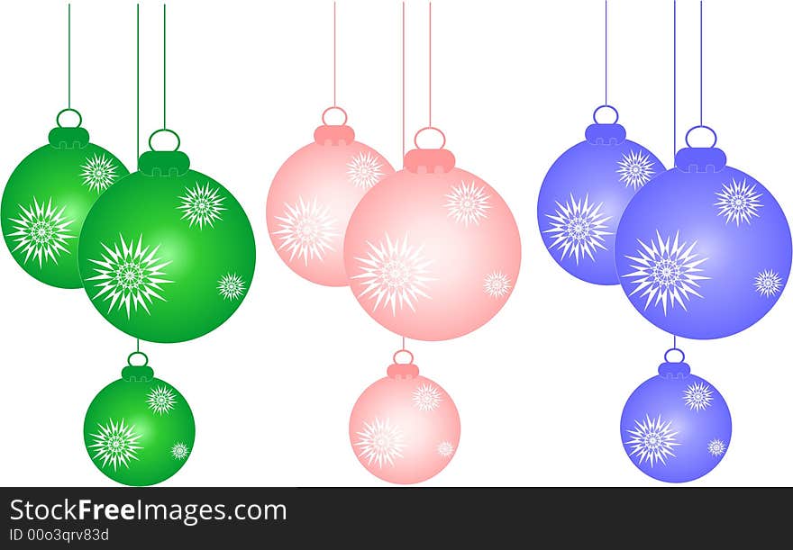 Celebration of new year with beautiful pine-tree and decorations. Celebration of new year with beautiful pine-tree and decorations