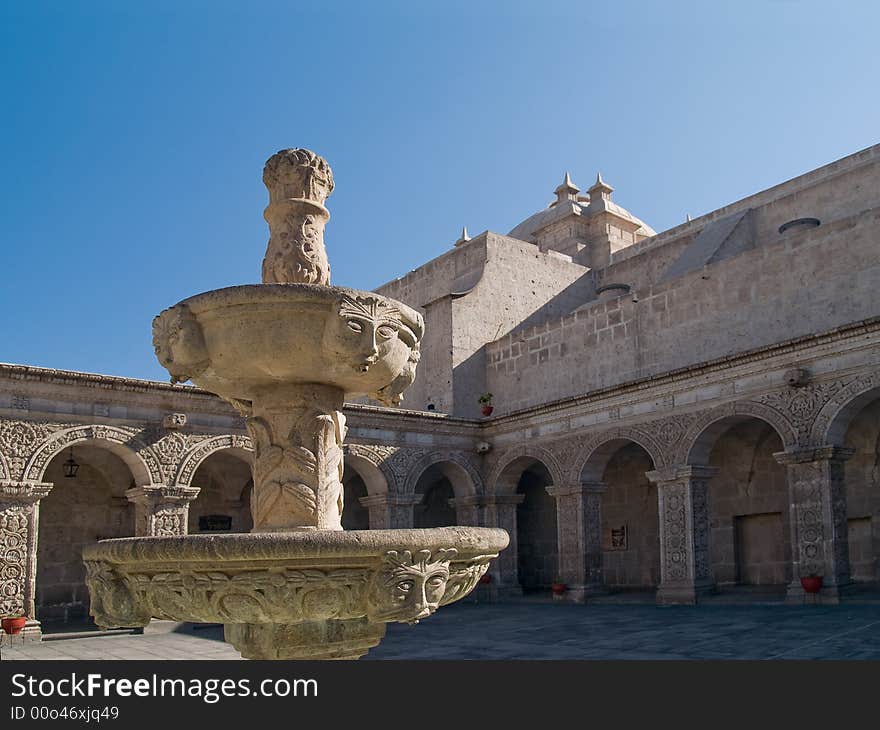 Courtyard at Arequipa, Peru