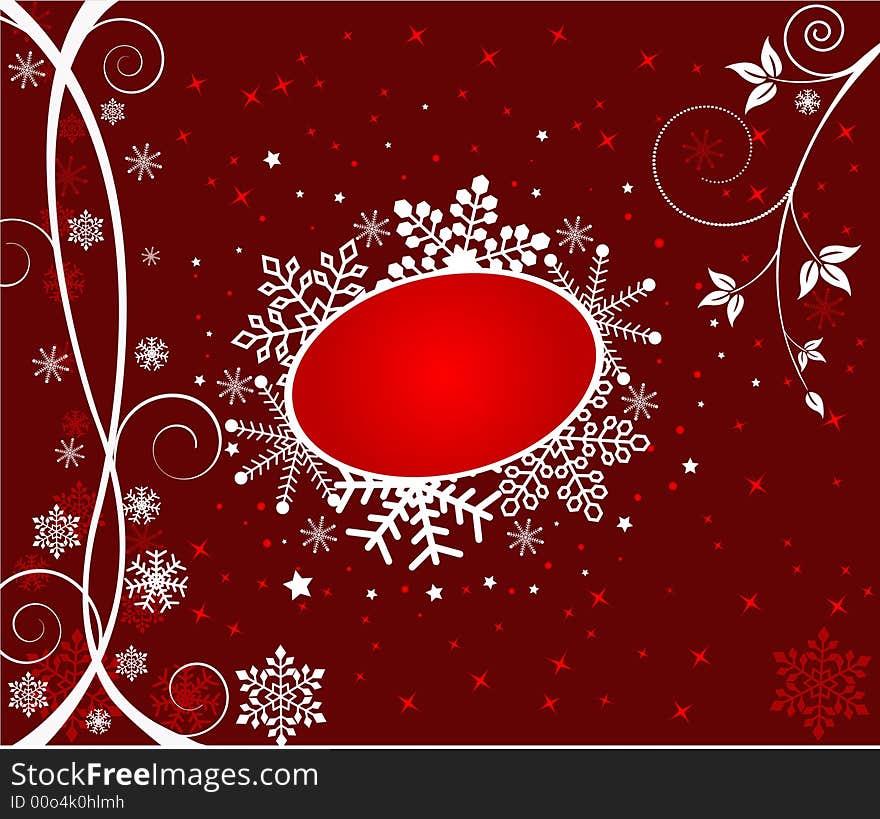 Abstract   Christmas background - vector illustration