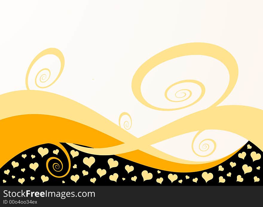 Hearts background vector