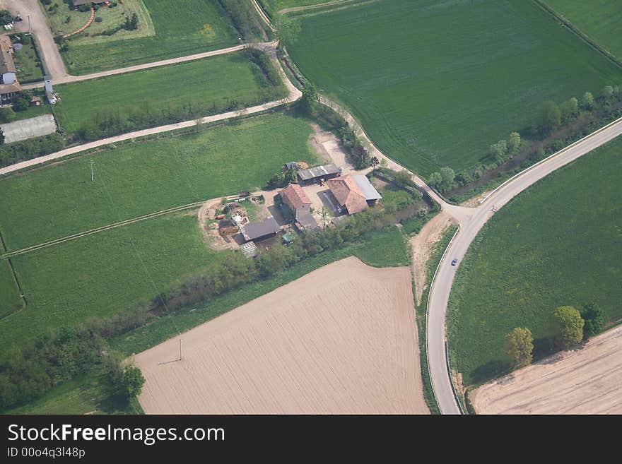 Aerial view Cascina Zamarola, located near Vermezzo

More info on Vermezzo http://en.wikipedia.org/wiki/Vermezzo