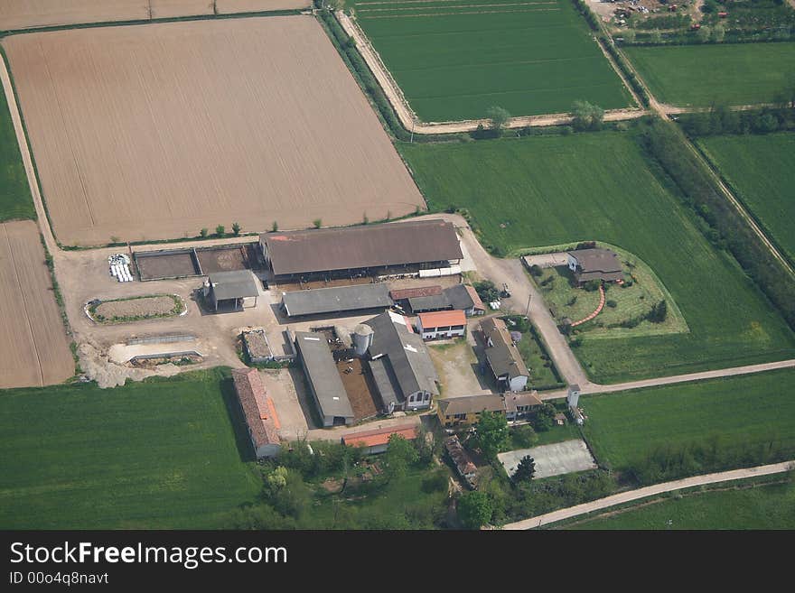 Aerial view Cascina Longoli, located near Vermezzo

More info on Vermezzo http://en.wikipedia.org/wiki/Vermezzo