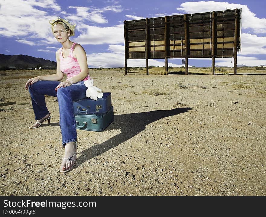 Woman waiting