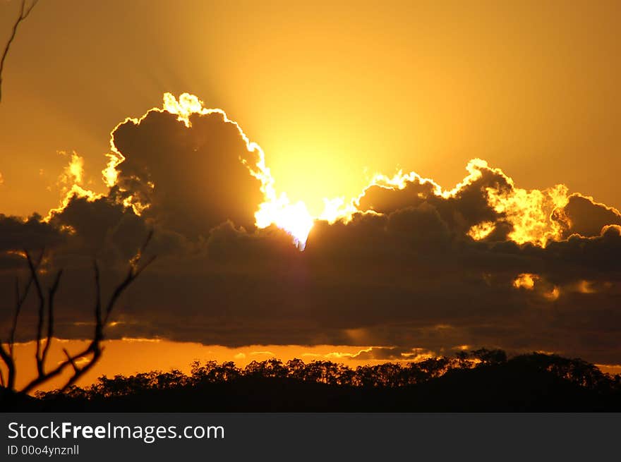 Sunrise on Darts Creek taken from my farm in Australia. Sunrise on Darts Creek taken from my farm in Australia