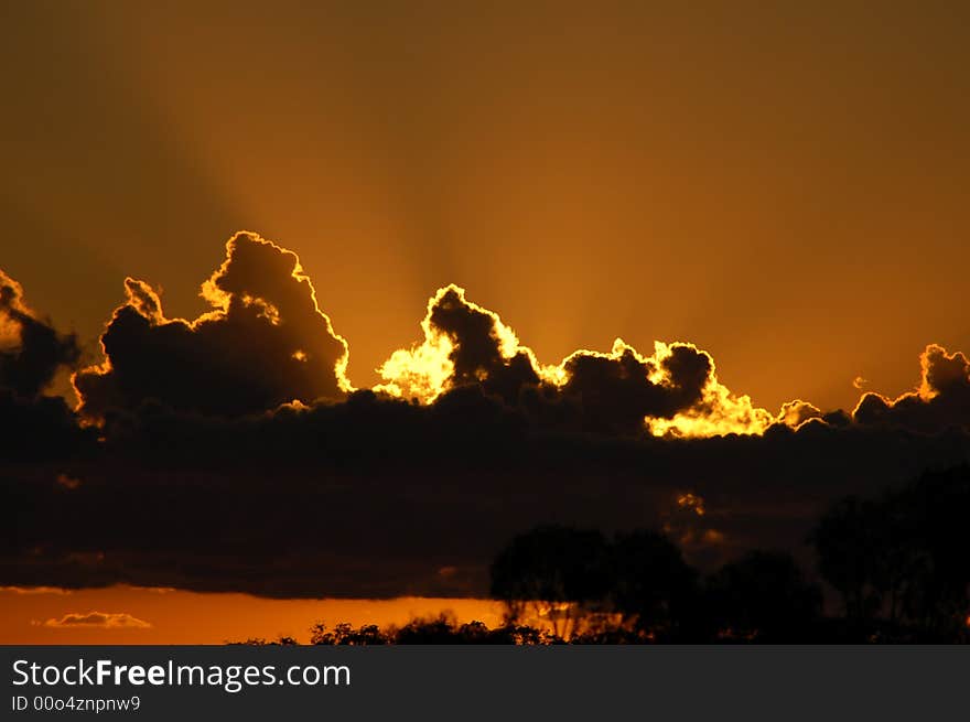 Sunrise on Darts Creek taken from my farm in australia. Sunrise on Darts Creek taken from my farm in australia