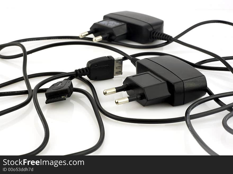 Black power cables