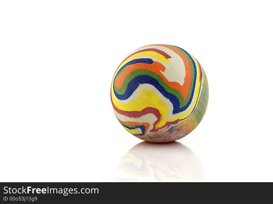 Colorful ball isolated on white background