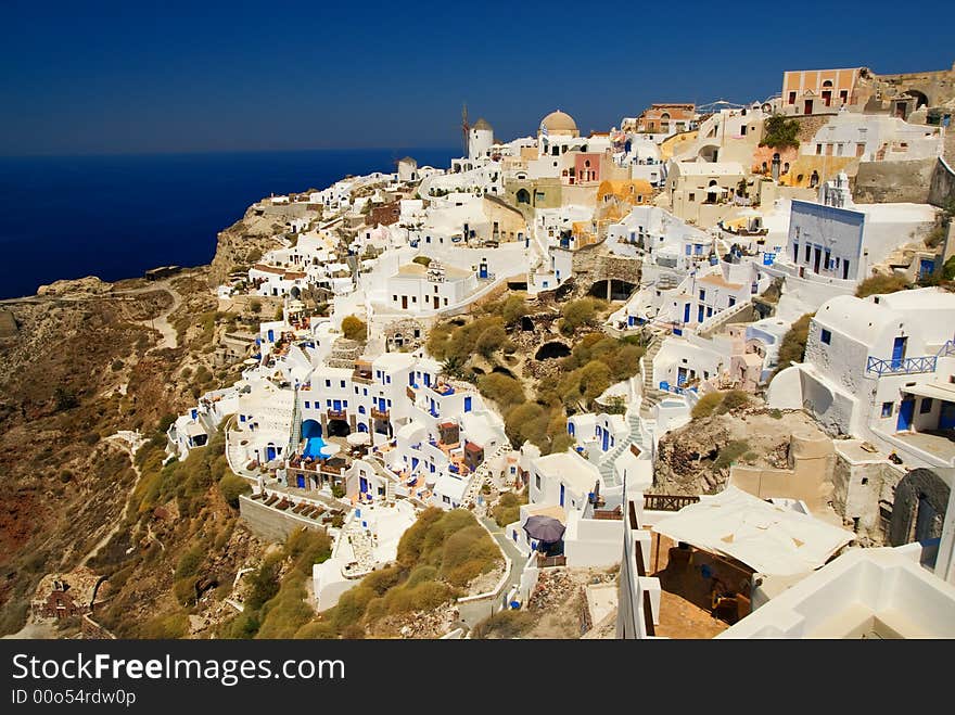 Beautiful landscape view (Santorini Island, Greece)