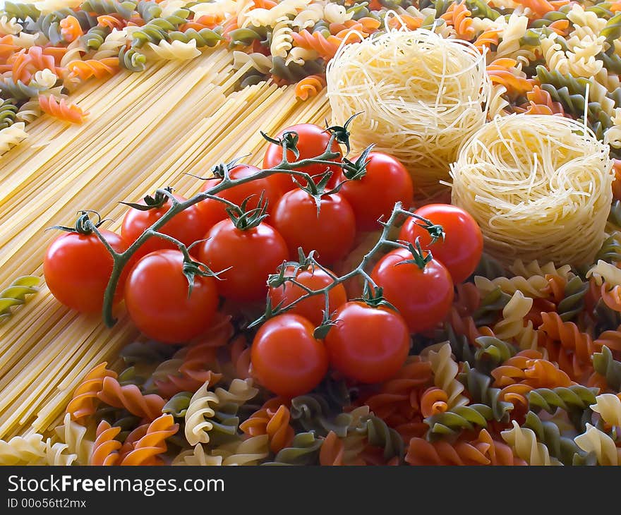 Pasta ingredients.