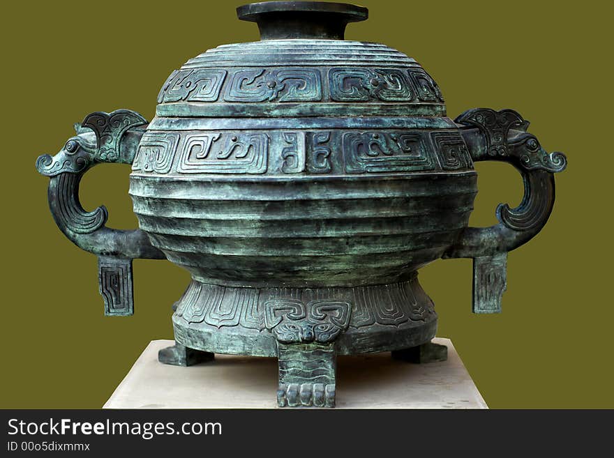 Chinese bronze pot