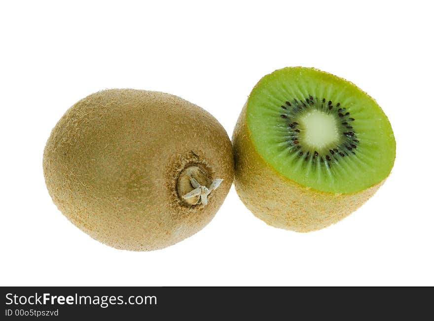 Fresh kiwi isolated on a white background