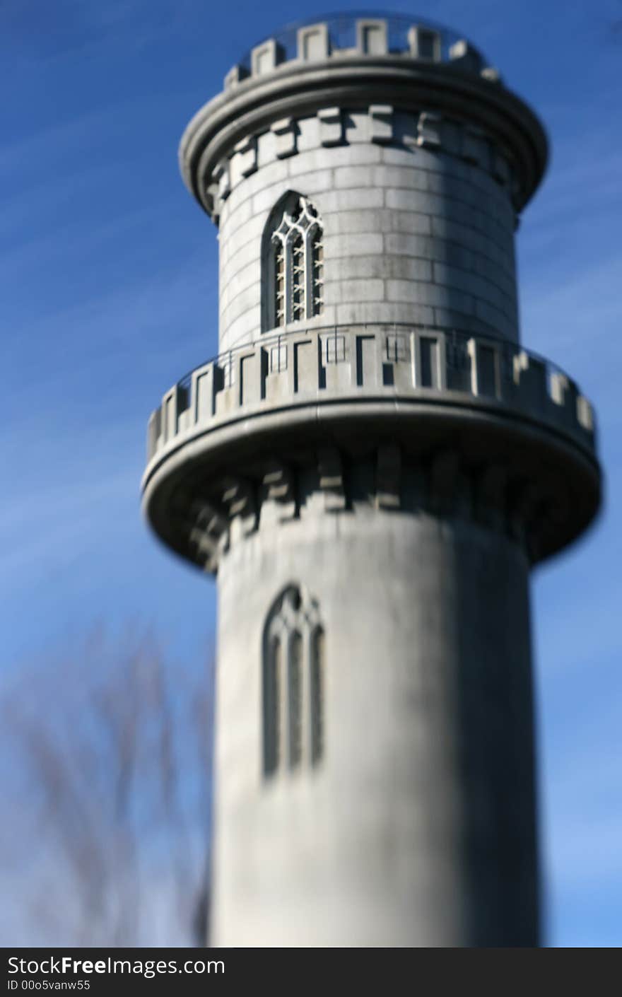 Castle Tower with Lens Blur