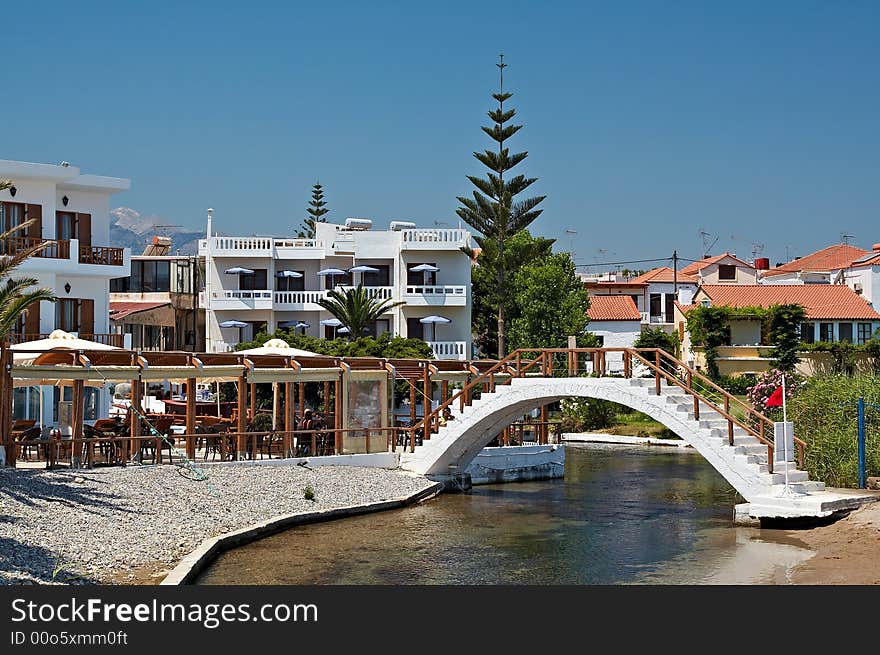 Beautiful hotel view in Kalives Crete