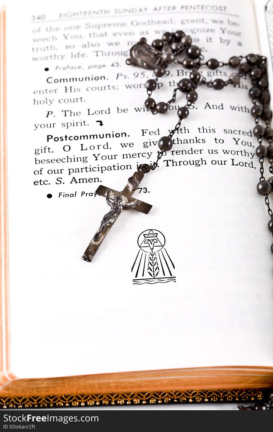 Shoot of Bible and rosary. Shoot of Bible and rosary.