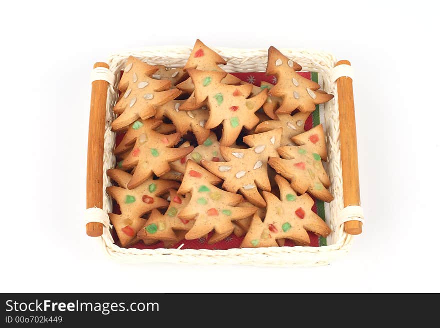 Christmas gingerbread cookies- colorful trees