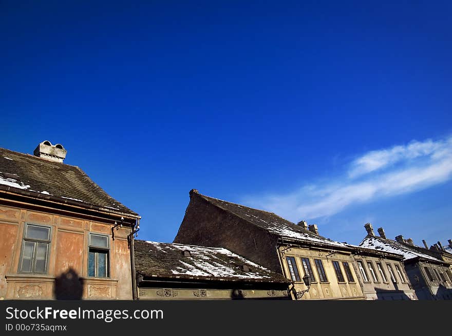 Old city roofs - concept of architecture details