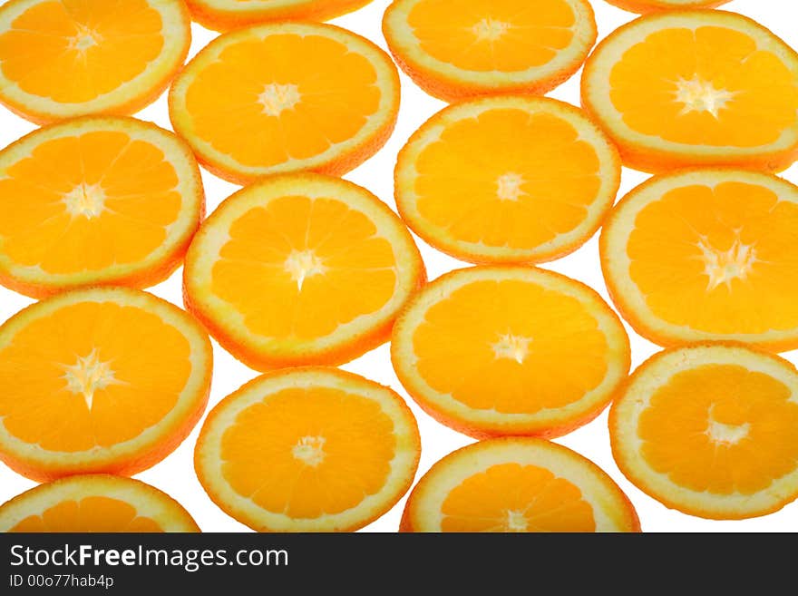 Orange Slices Background