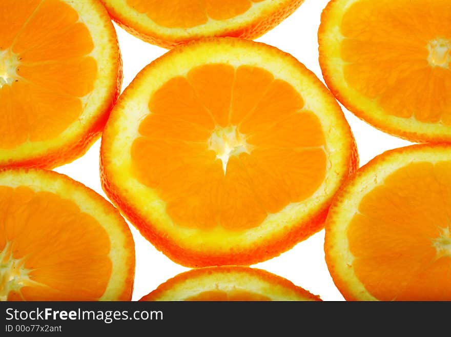 Orange Slices Background