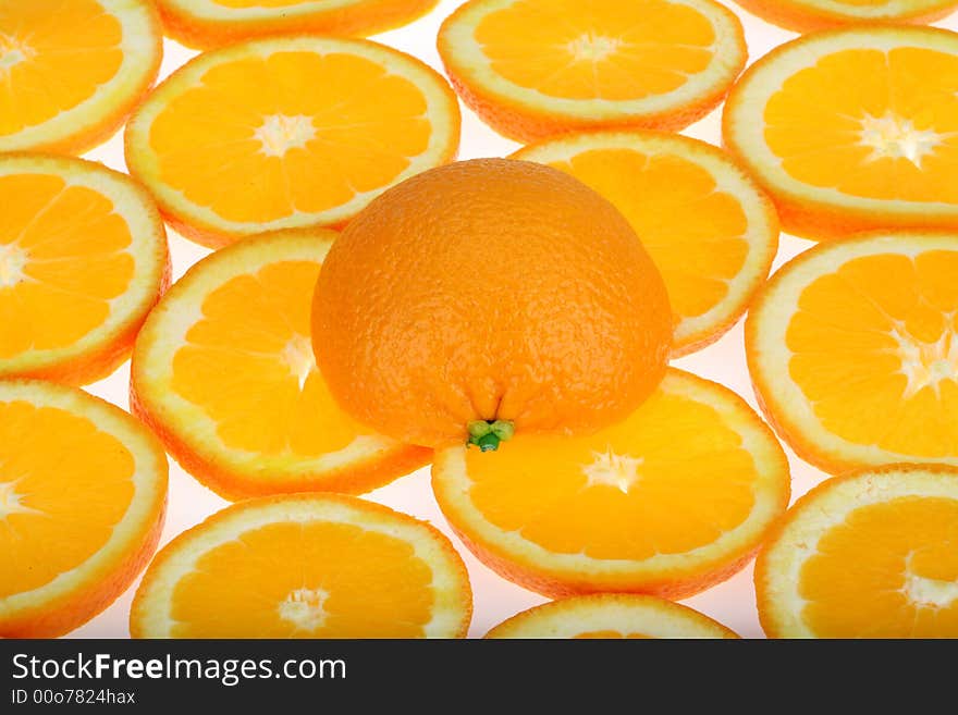 Orange Slices Background