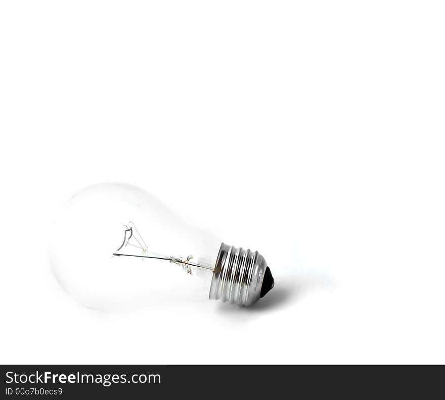 Light bulb isolated on white. Light bulb isolated on white