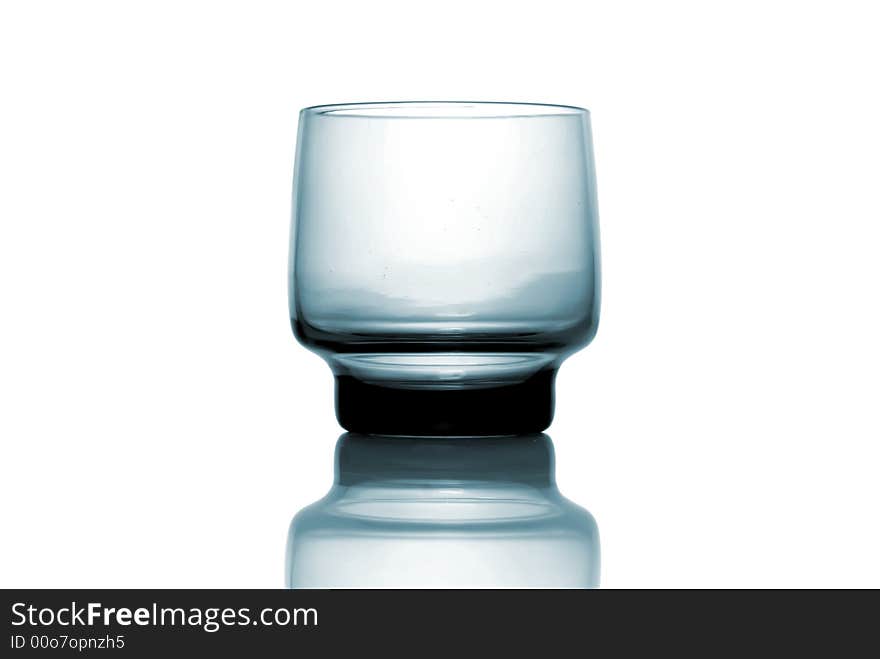 Glass isolated over white background