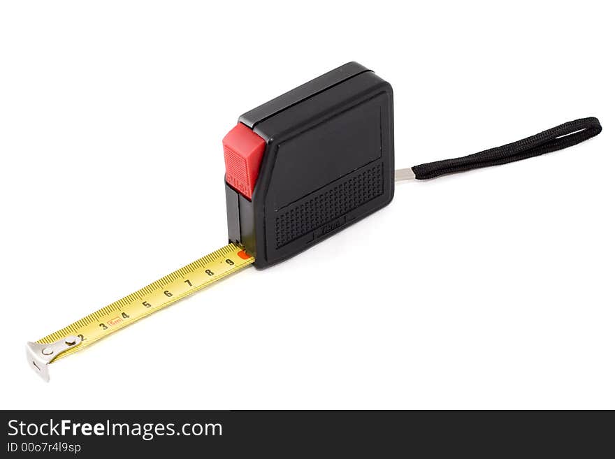 Tape measure on white background. Tape measure on white background.