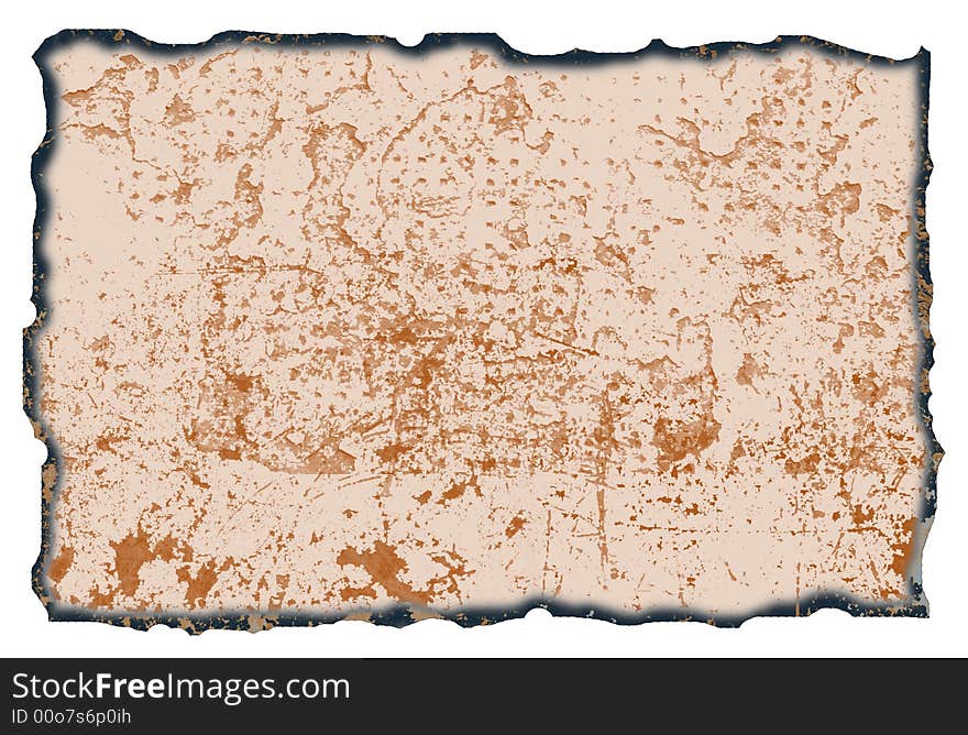 Old paper texture for antique design - isolated on white background