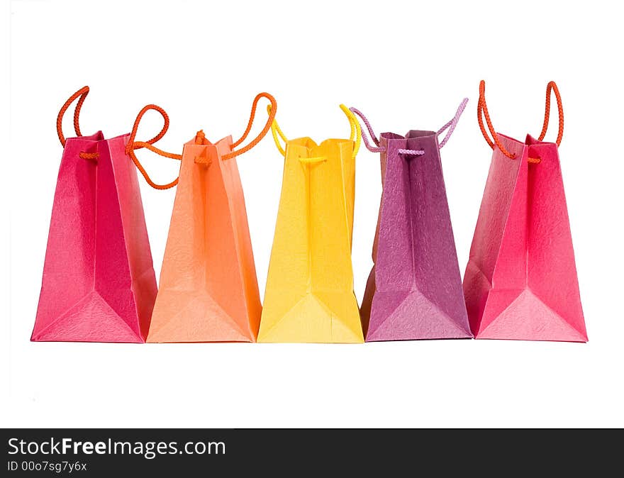 Bags isolated on whire background (clipping path)