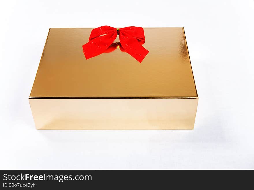 Gold gift box