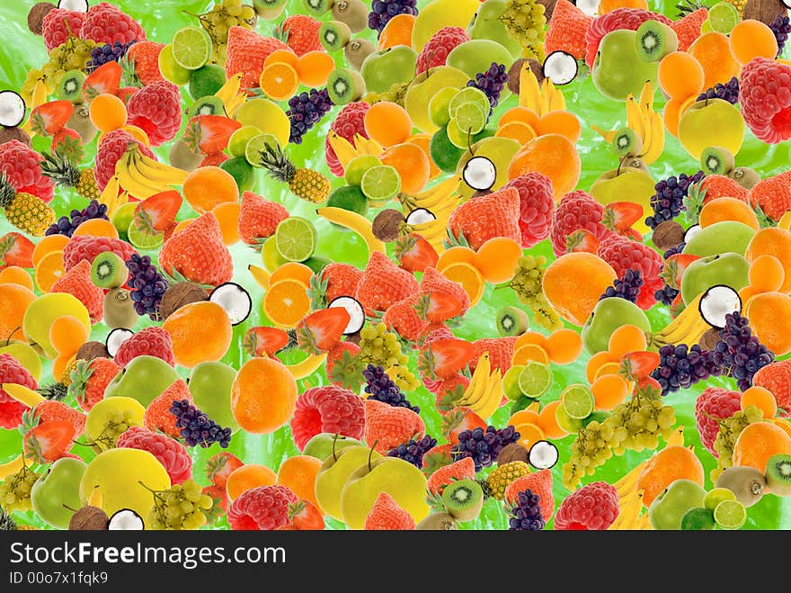 Summer fruit background