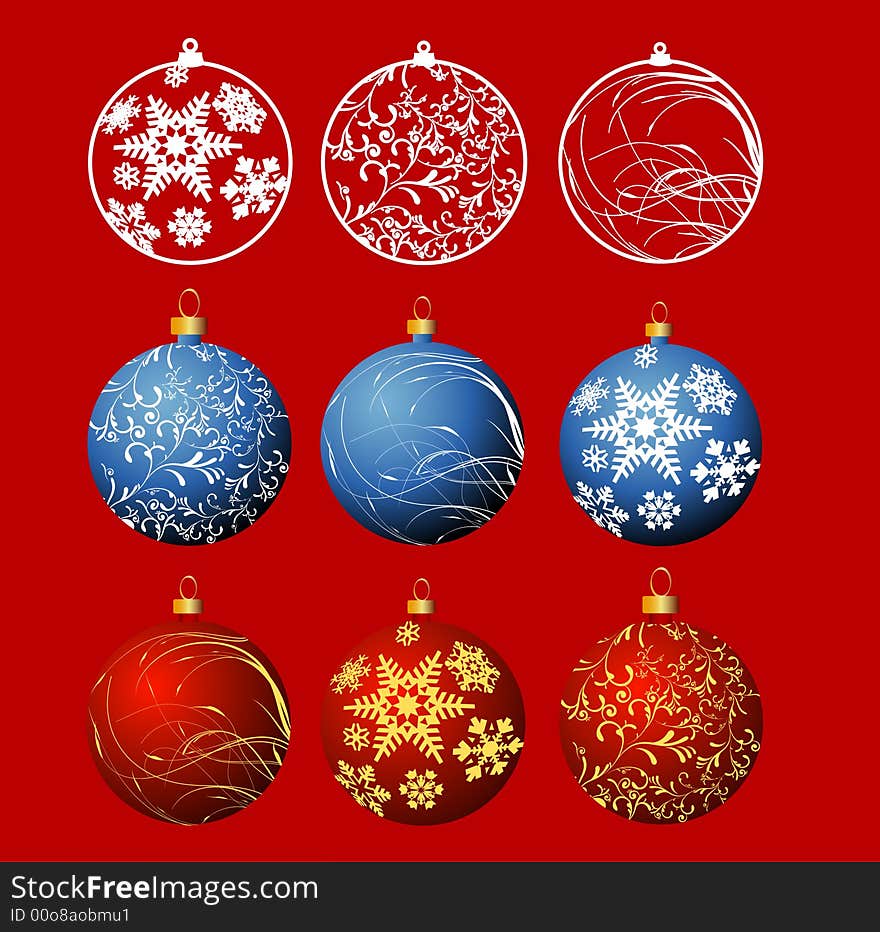 Christmas Background fully editable vector illustration