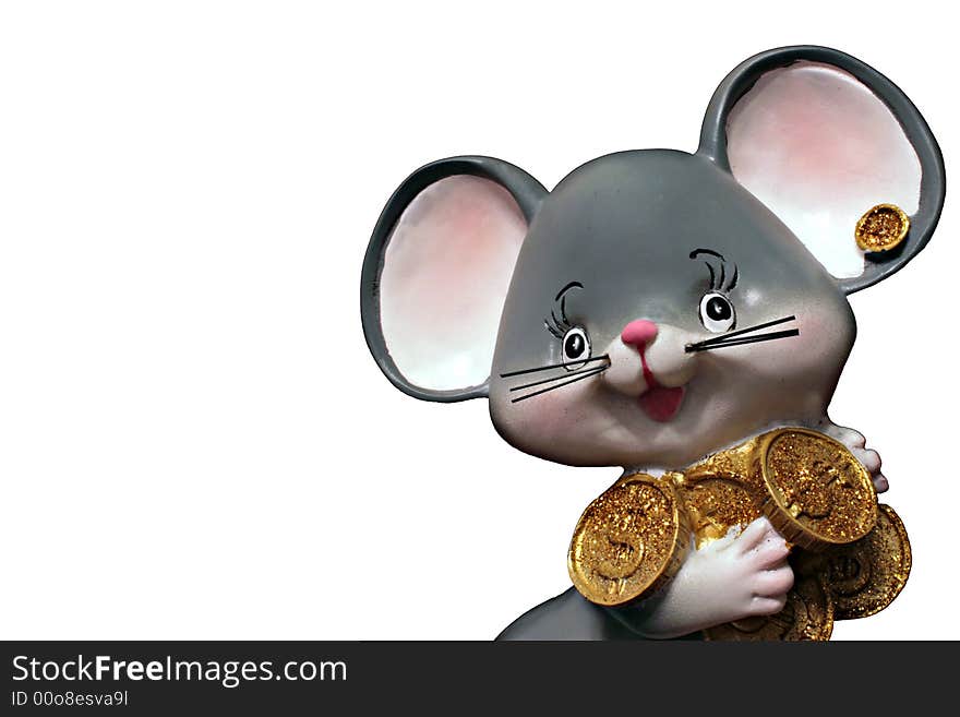 Little mouse with much money